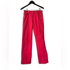 Burberry Straight Leg Denim Pants Fuscia Women Size 28